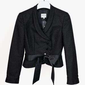 Armani Collezioni Textured Tuxedo Bow Jacket